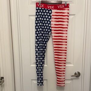 VSX Women's Patriotic Leggings - Blue, Red, White